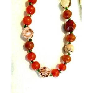 Vintage Necklace Hand Strung Glass Beads Gemstone Plus Bonus 5 Necklaces in all